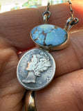 Keith Henry Navajo Golden Hills Turquoise Necklace 18”