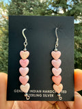 Meranda Thompson Pink Conch Heart Earrings