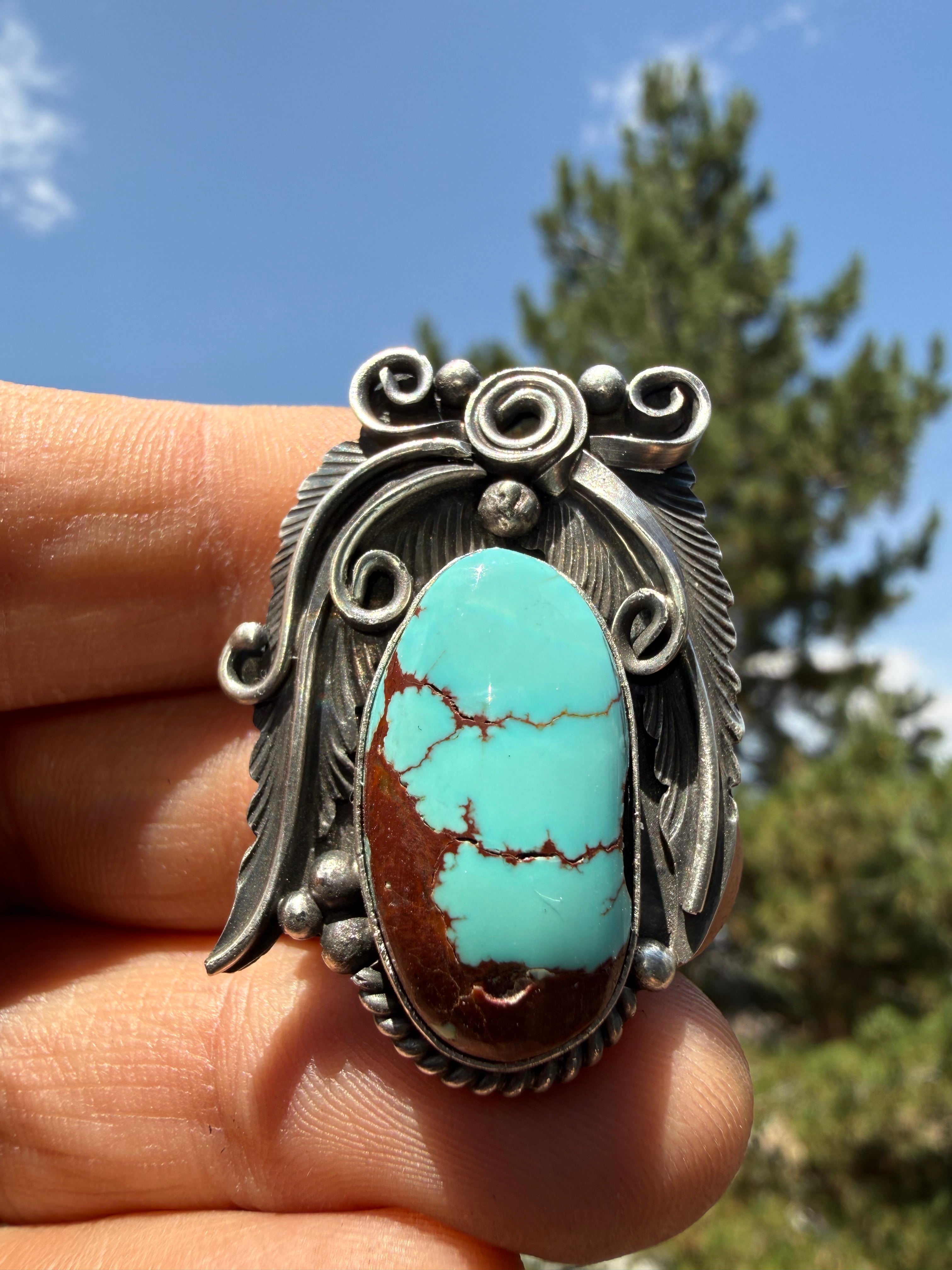 Jimmy Lee Navajo #8 Turquoise Size Adjustable