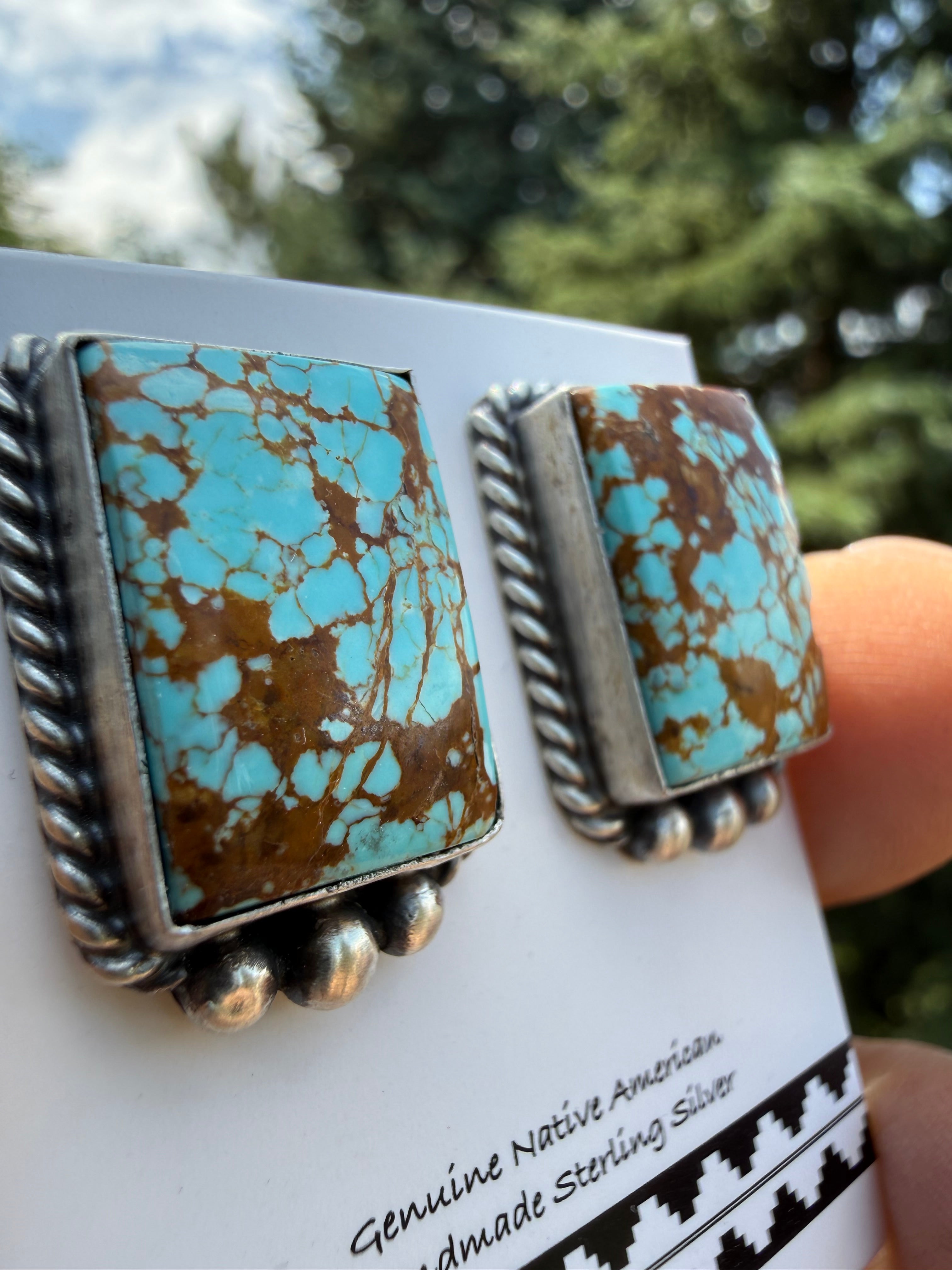 Johnny Dixon #8 Turquoise Post Earrings