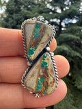 Eugene Belone Royston Ribbon Turquoise Ring Size Adjustable