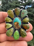 Annie Spencer Verde Valley Turquoise Cluster Ring Size Adjustable