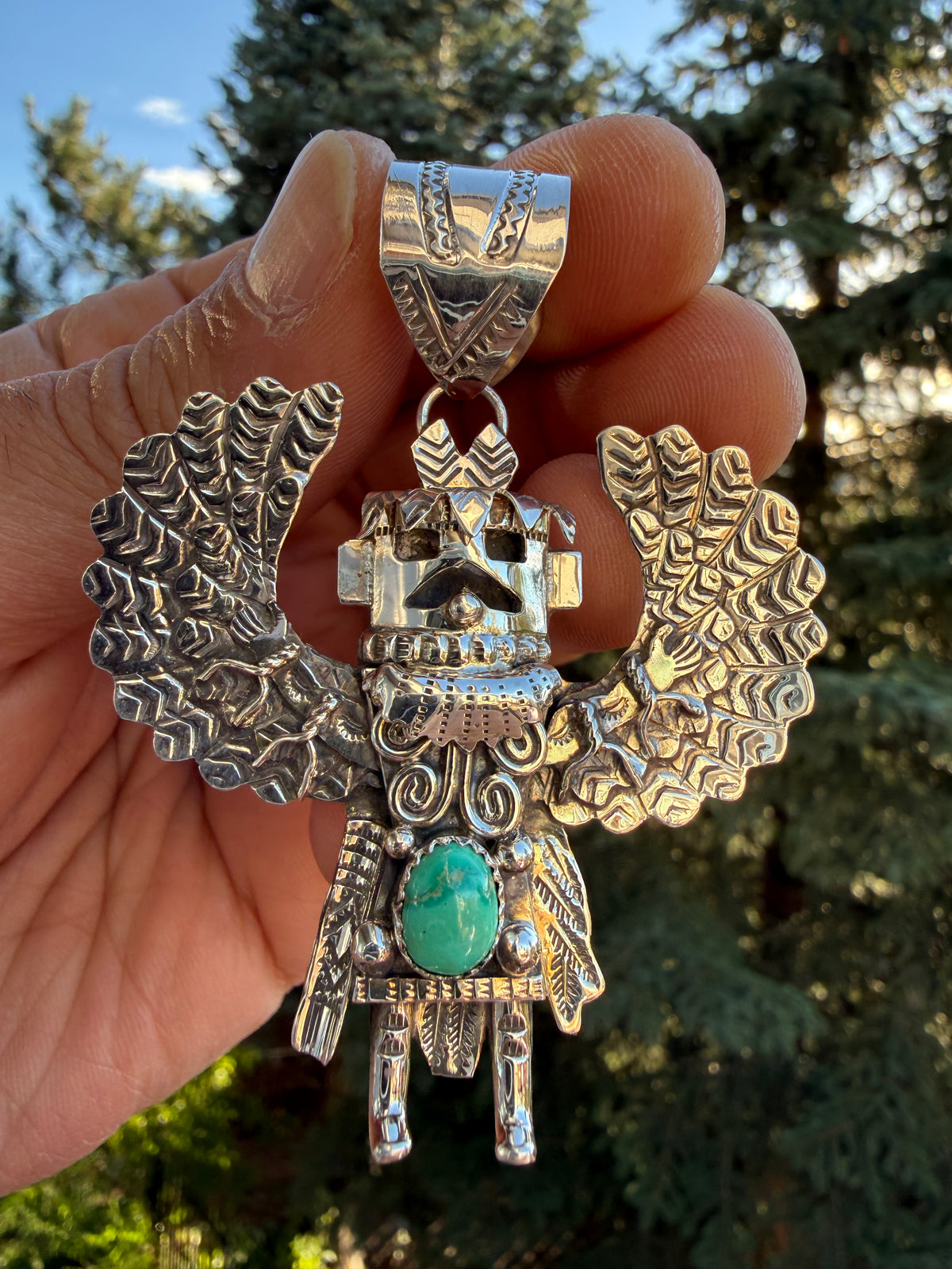 Alvin Lee Sonoran Turquoise Pendant