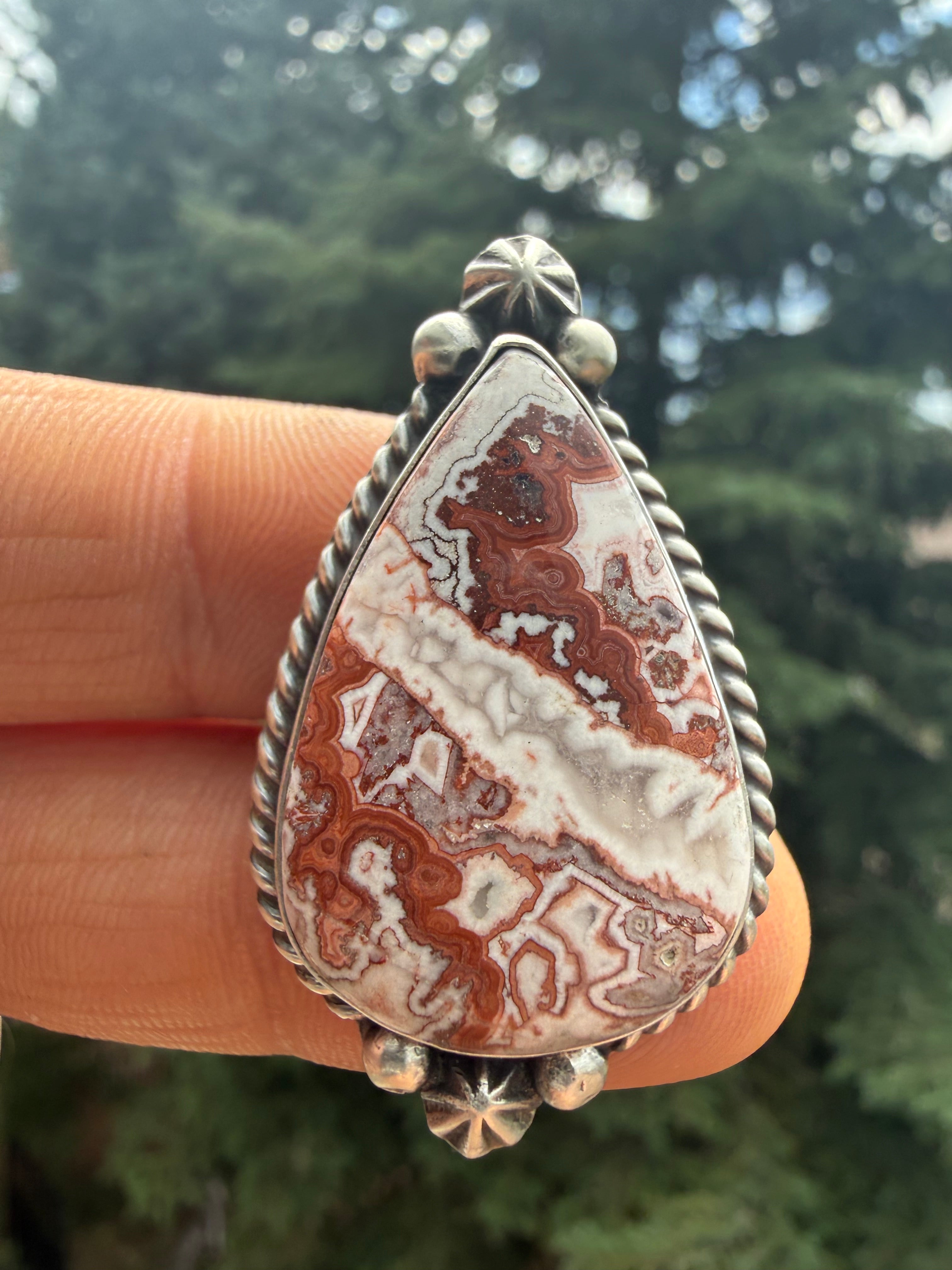 Johnny Dixon Navajo Rosetta Jasper Ring Size Adjustable
