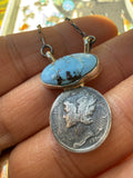 Keith Henry Navajo Golden Hills Turquoise Necklace 18”