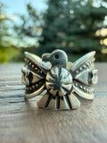 Darrell Cadman Handmade Navajo Thunderbird Ring SZ 9