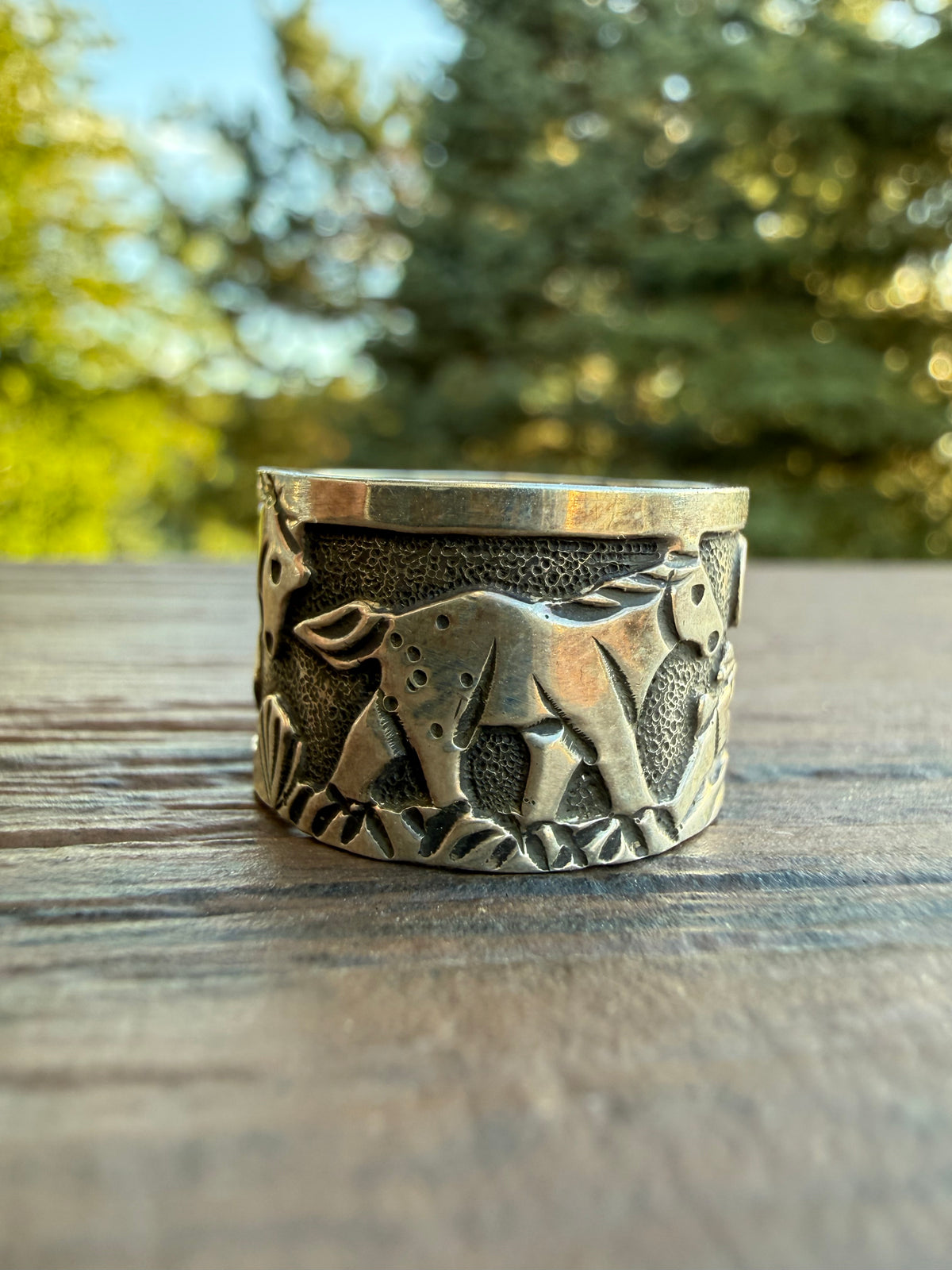 Loyd Becenti Handmade Navajo Horse Ring SZ 8.5