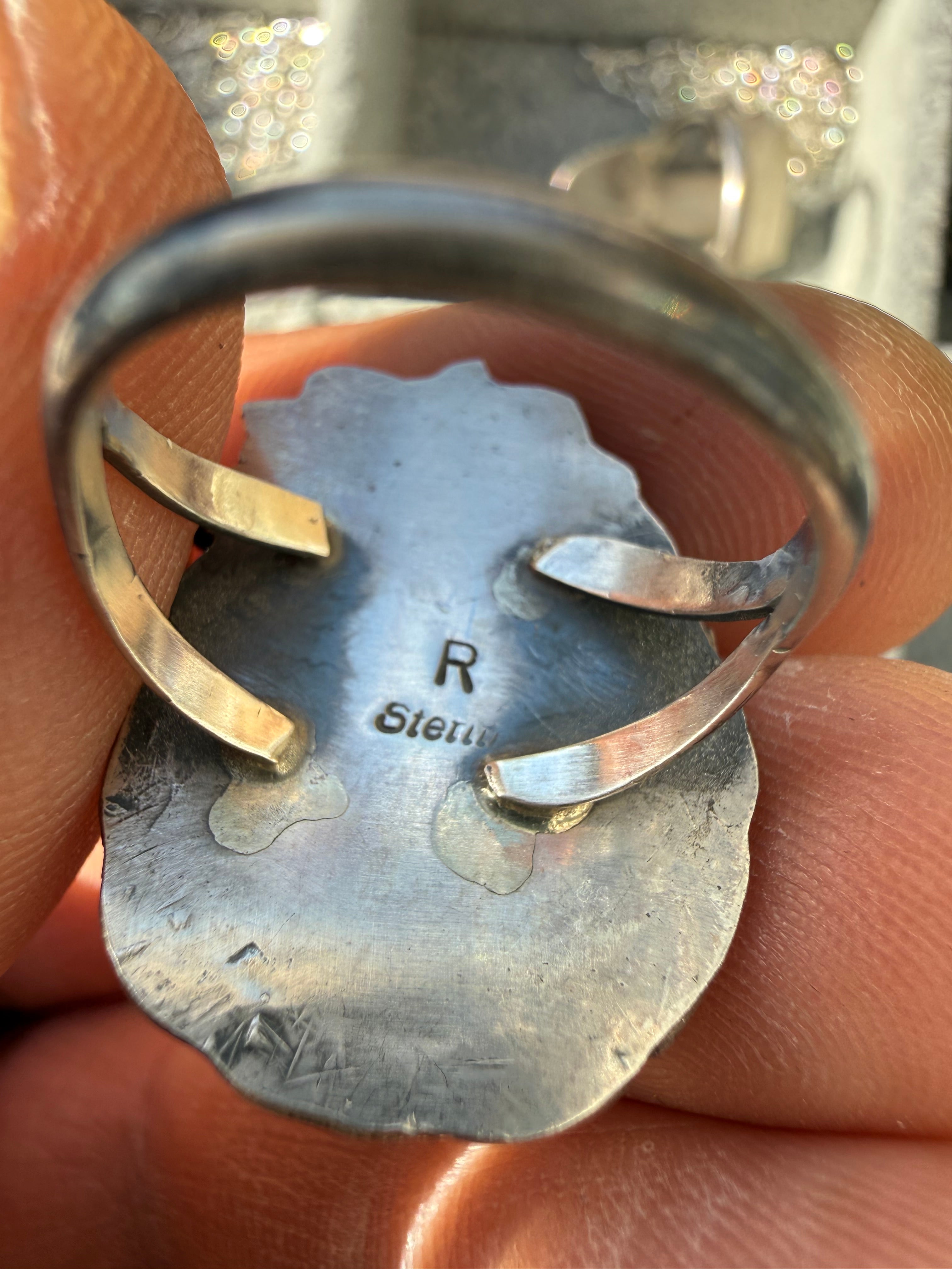Ronnie Martinez Navajo Sonoran Turquoise Ring Size 7.5