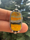 Johnny Dixon Navajo Bumblebee Jasper Ring Size Adjustable