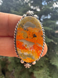 Johnny Dixon Navajo Bumblebee Jasper Ring Size Adjustable