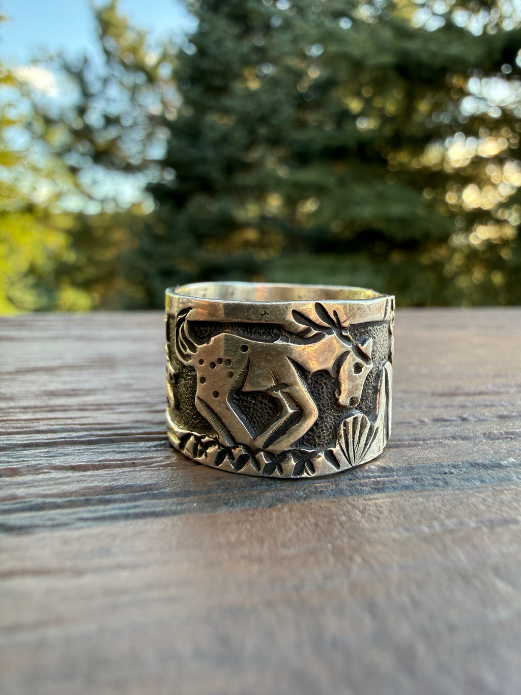 Loyd Becenti Handmade Navajo Horse Ring SZ 9