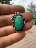 Freda Martinez Navajo Kingman Turquoise Ring SZ 7.5