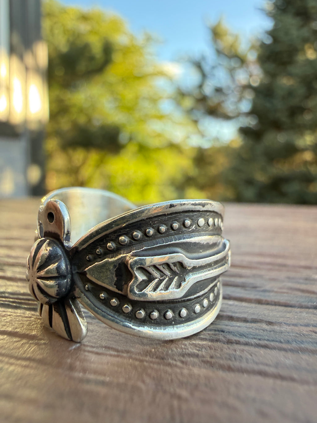 Darrell Cadman Handmade Navajo Thunderbird Ring SZ 10