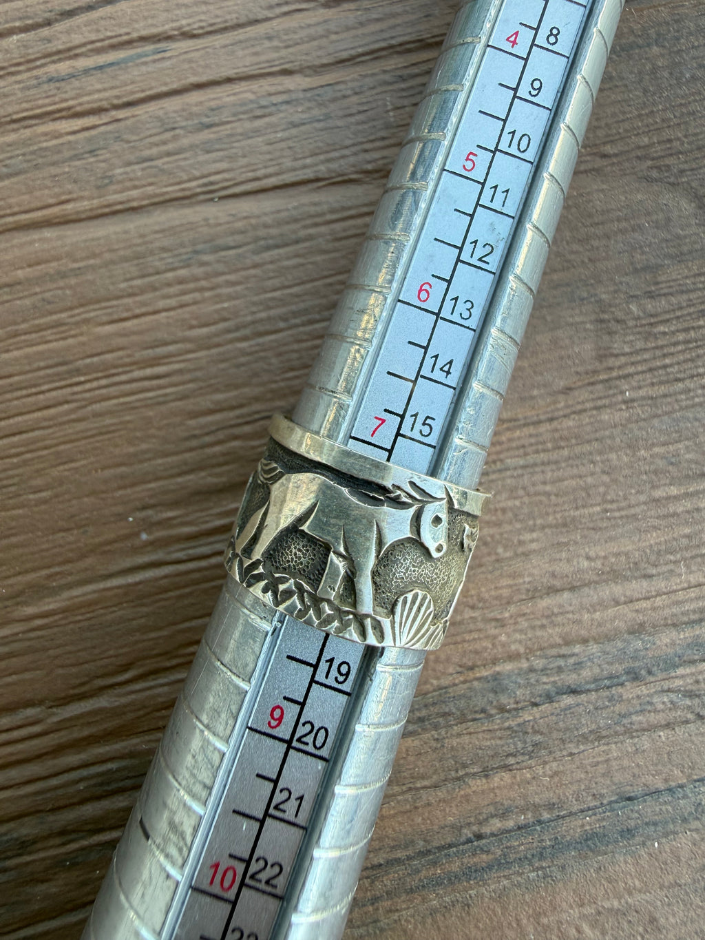 Loyd Becenti Handmade Navajo Horse Ring SZ 8