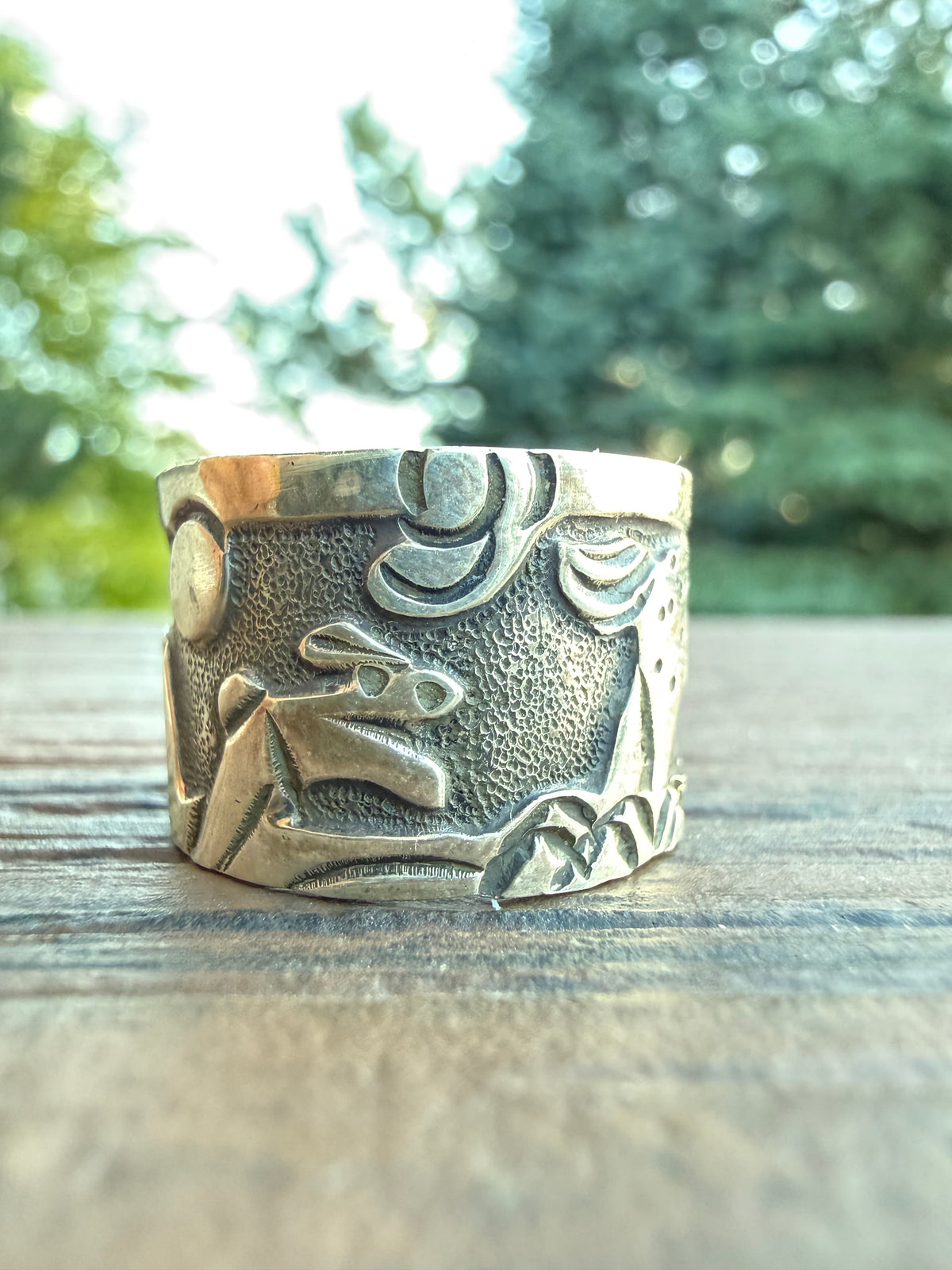 Loyd Becenti Handmade Navajo Horse Ring SZ 7.5