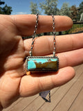 Johnny Dixon Navajo #8 Turquoise Necklace 16”