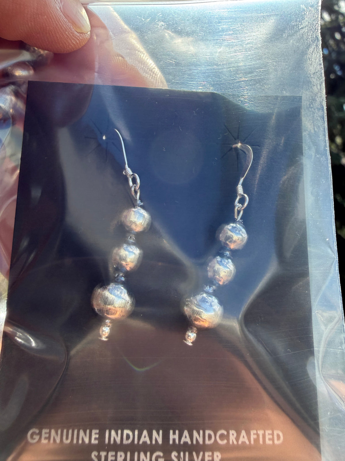 Treva Jim Handmade Navajo Pearl Necklace with Earrings
