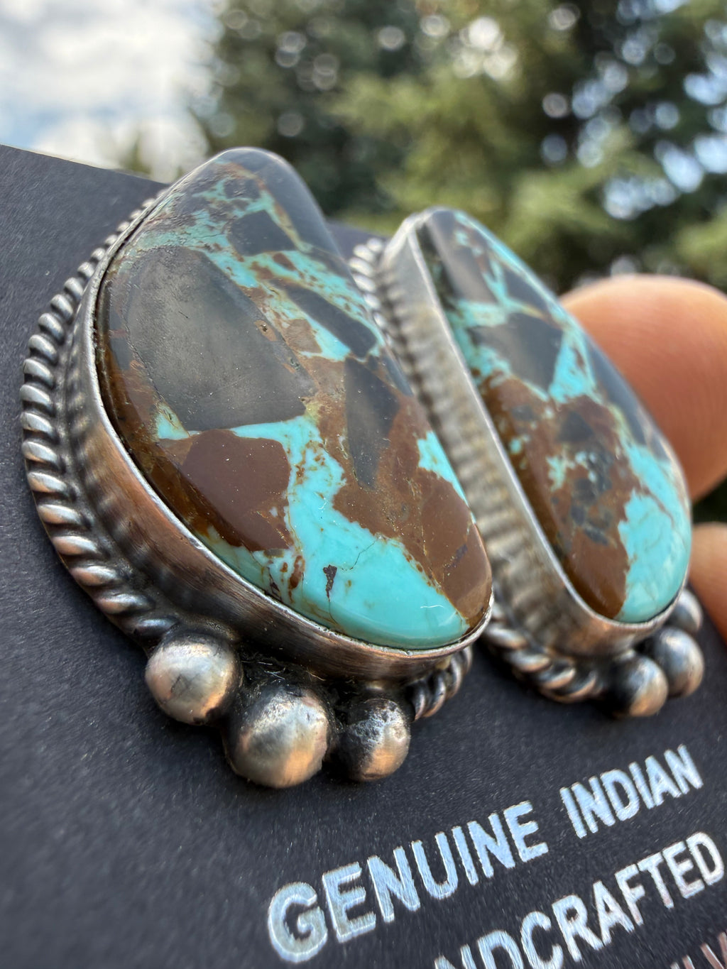 Johnny Dixon #8 Turquoise Post Earrings