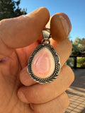 Freda Martinez Navajo Pink Conch Pendant