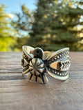 Darrell Cadman Handmade Navajo Thunderbird Ring SZ 10