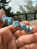 Tom Lewis Navajo Golden Hills Turquoise Cuff SZ 6.5