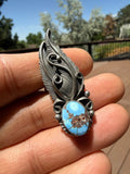 Jimmy Lee Navajo Golden Hills Turquoise Ring Size Adjustable