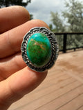 Freda Martinez Navajo Kingman Turquoise Ring SZ 6.5