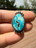 Freda Martinez Navajo Kingman Turquoise Ring SZ 8